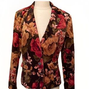 Liz Claiborne Red & Pink Blazer Bold Color Block Jacket  Vintage-Inspired Style